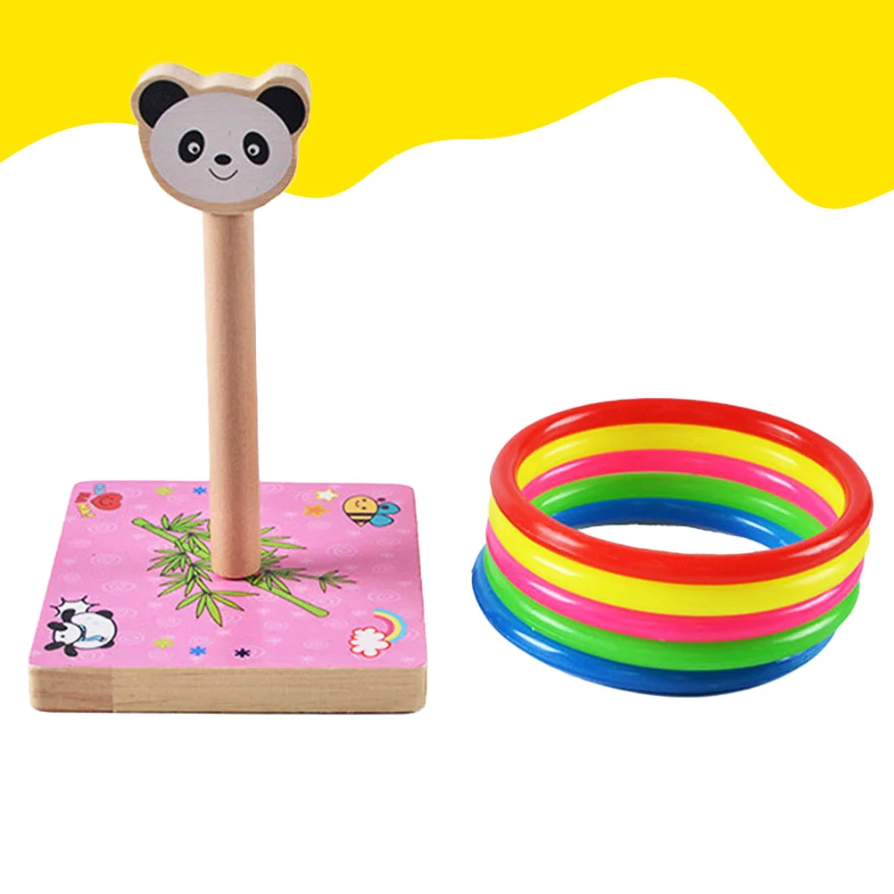 

6 Pcs Kids Ring Throwing Toys Funny Ring Game Animal Throwing Rings Kids Wooden Kids Throwing Toys Child