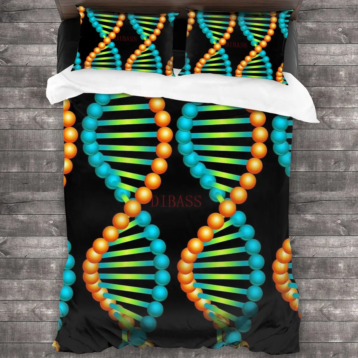 

Мягкая искусственная кожа DNA Helix с 2 наволочками, пододеяльник с застежкой-молнией, пододеяльник большого размера