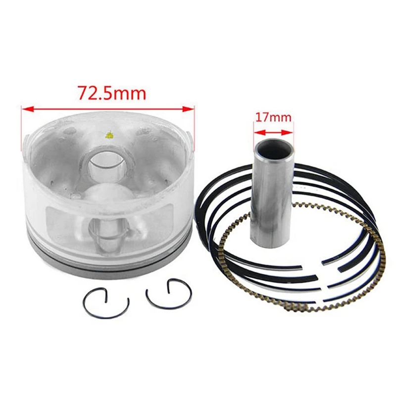 72 5 мм мотоциклетное поршневое кольцо 17 Штифт Кольцо комплект цилиндр прокладка