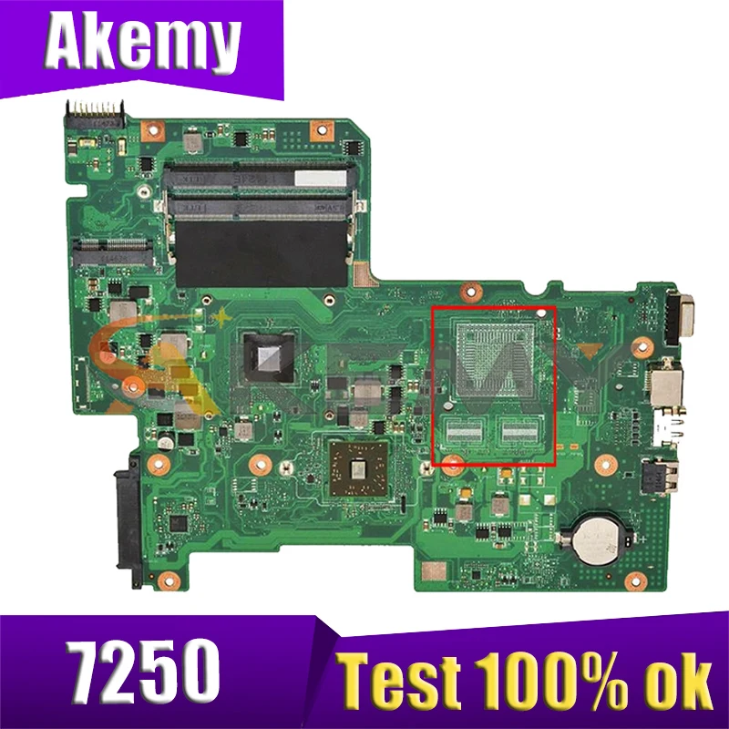 

AKEMY MBRL60P004 AAB70 Laptop Motherboard for Acer Aspire 7250 CPU 08N1-0NWJ00 onboard Mainboard works