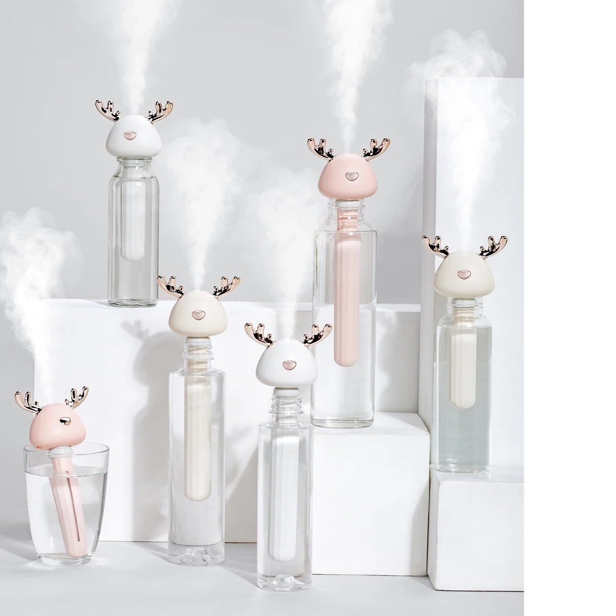 USB нано спрей креативный рога увлажнитель воды бутылка ультразвуковой воздуха