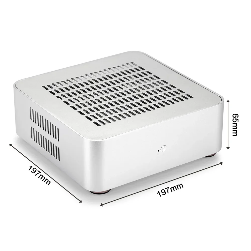 Фото Корпус для компьютера RGeek L65S Mini ITX, USB 2.0/3.0, алюминиевый корпус для мини-ПК, шасси HTPC №3