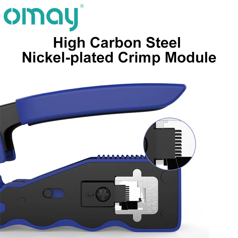 Инструмент для обжима кабелей Cat 5 6 7/8 RJ45 UTP Ethernet