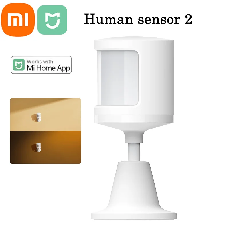 

Xiaomi Mi Bluetooth датчик движения 2 датчик человеческого тела чувствительный окружающий свет Темный кронштейн преобразователя сетка работает с приложением Mi home