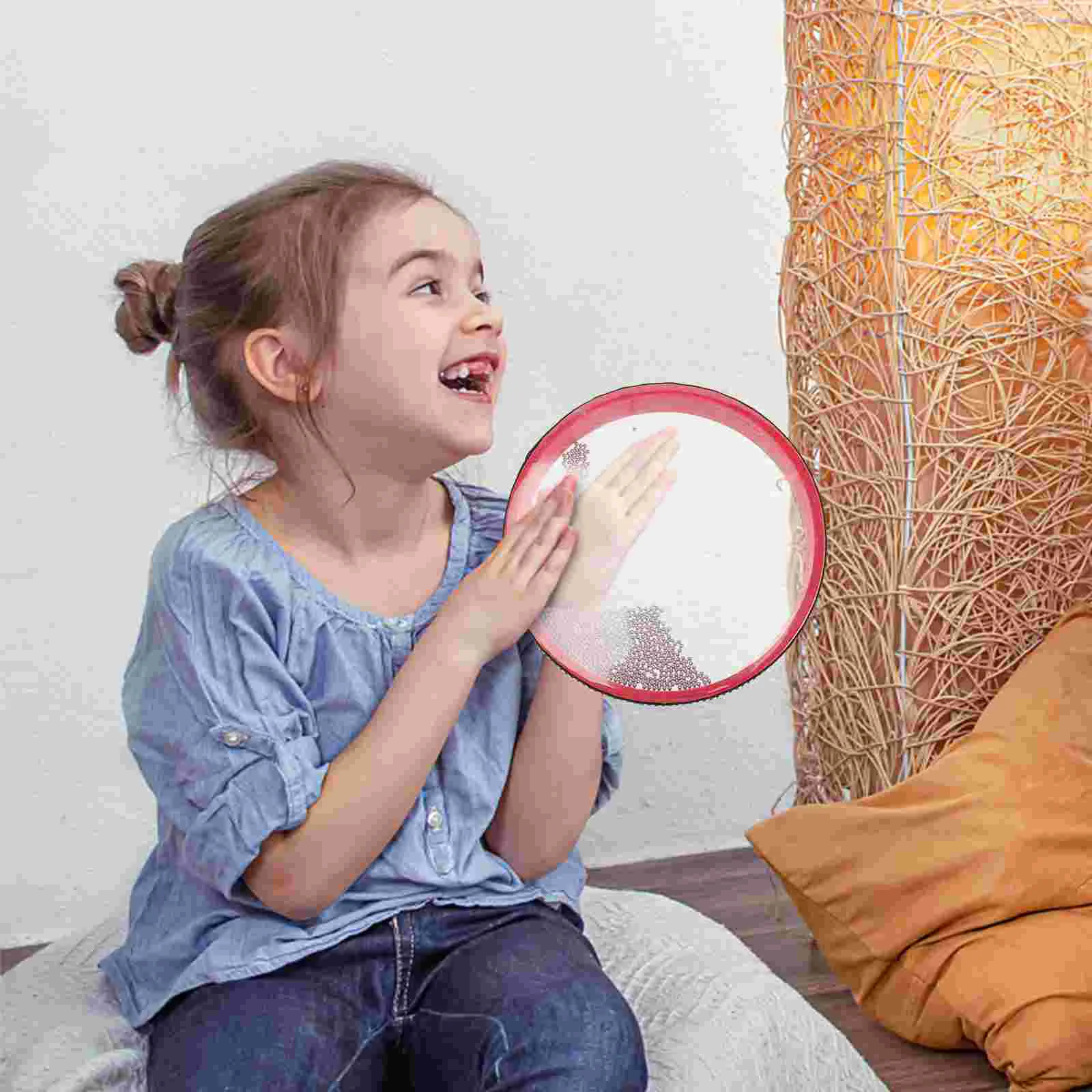 

Wooden Baby Toy Sea Sound Musical Drum Wave Beaded Kids Hand drum Educational Instrument Child