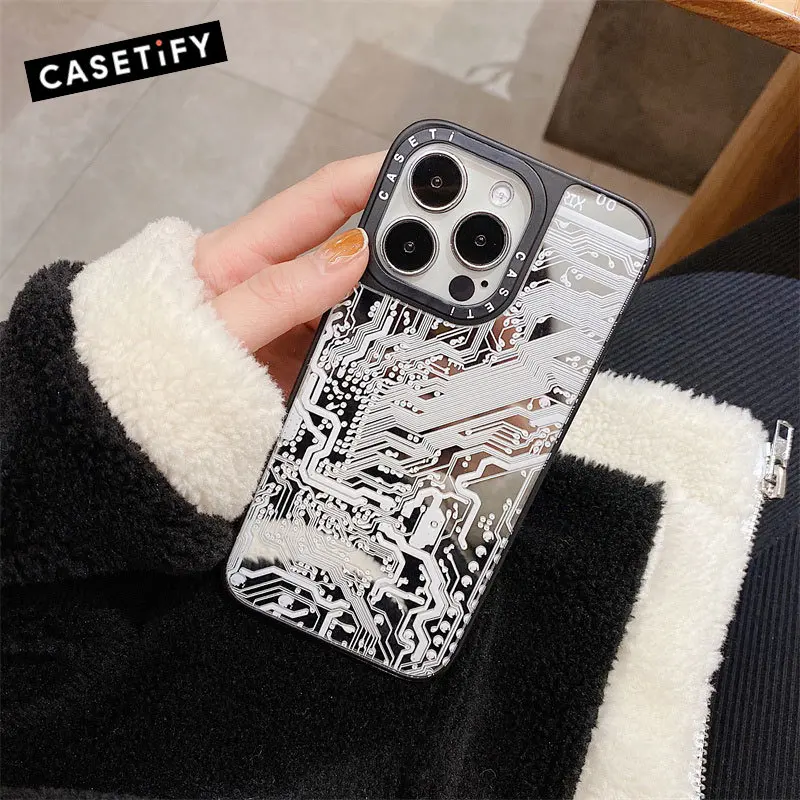 

High Quality Mirror Surface Circuit Board Phone Case Cover for IPhone 11 12 13 14 Pro Max Case for IPhone 14 Pro Max