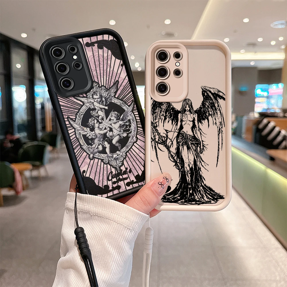 Ретро-чехол для телефона в стиле панк с ангелом Xiaomi Redmi 9A 9C 10 10C 12C K30 K40 K50 Note 11 12 13 Pro