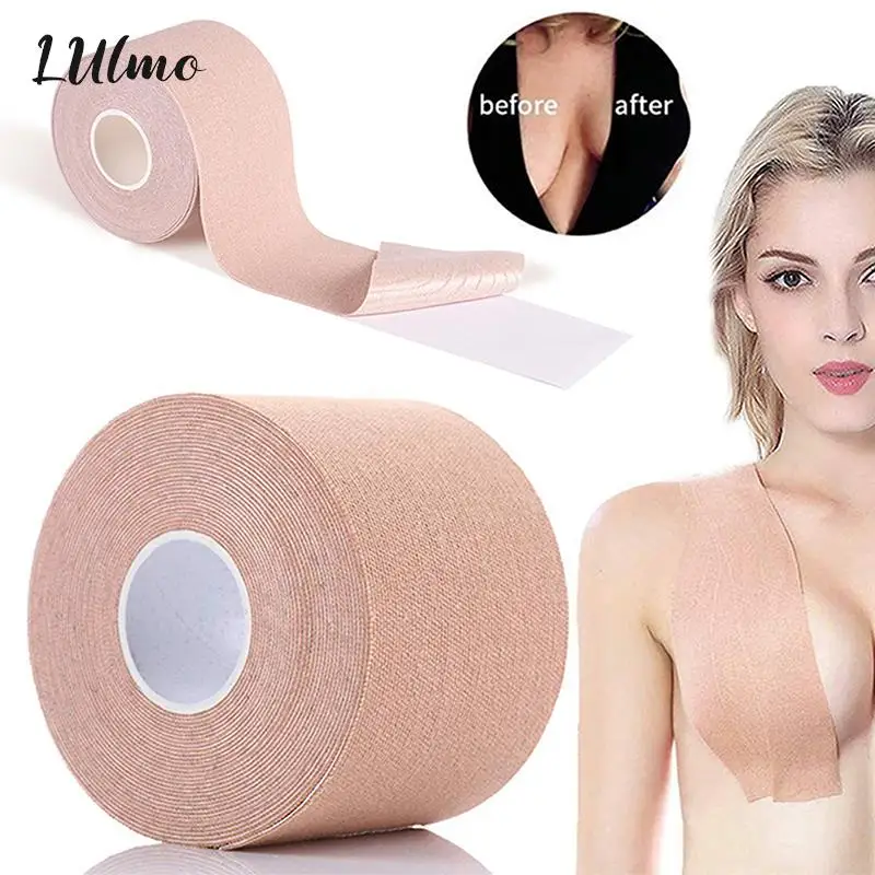 

Body Invisible Bra Women Boob Tape Nipple Cover DIY Breast Lift Tape Push Up Sticky Bra Lift Up Boob Tape 1 Roll