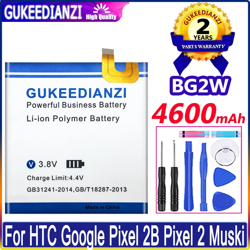 

BG2W BG 2W 4600mAh Battery for HTC Google Pixel 2B Pixel 2 Muski Phone Batteries