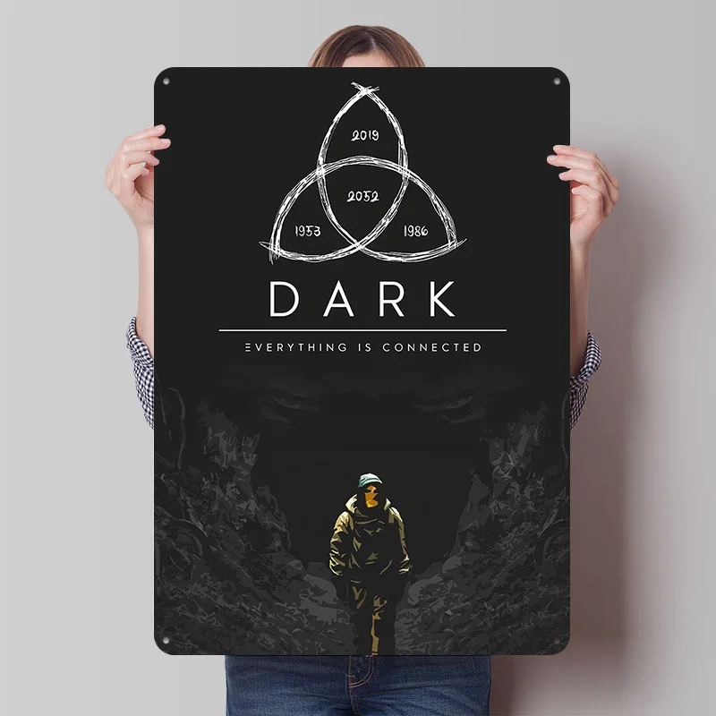 Фото Металлическая табличка/постер Dark Netflix Jonas Martha: винтажный ретро-декор для дома, настенное искусство, украшение №1