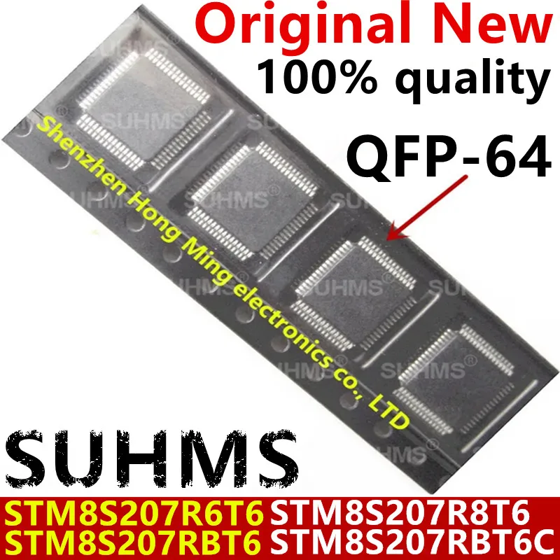 Микросхема STM8S207R6T6 STM8S207RBT6 STM8S207R8T6 STM8S207RBT6C QFP-64