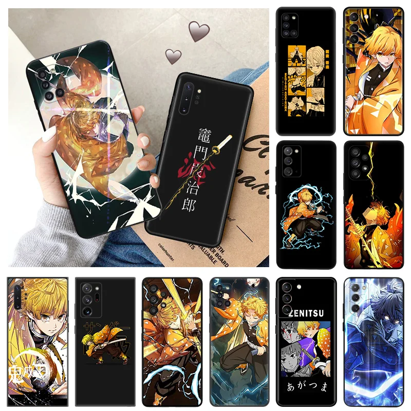 

Demon Slayer Agatsuma Zenitsu Anti-Drop Phone Case For Samsung A73 A31 A32 A14 A34 A42 A51 A52 A54 A53 A71 A33 A72 Note20 10 9