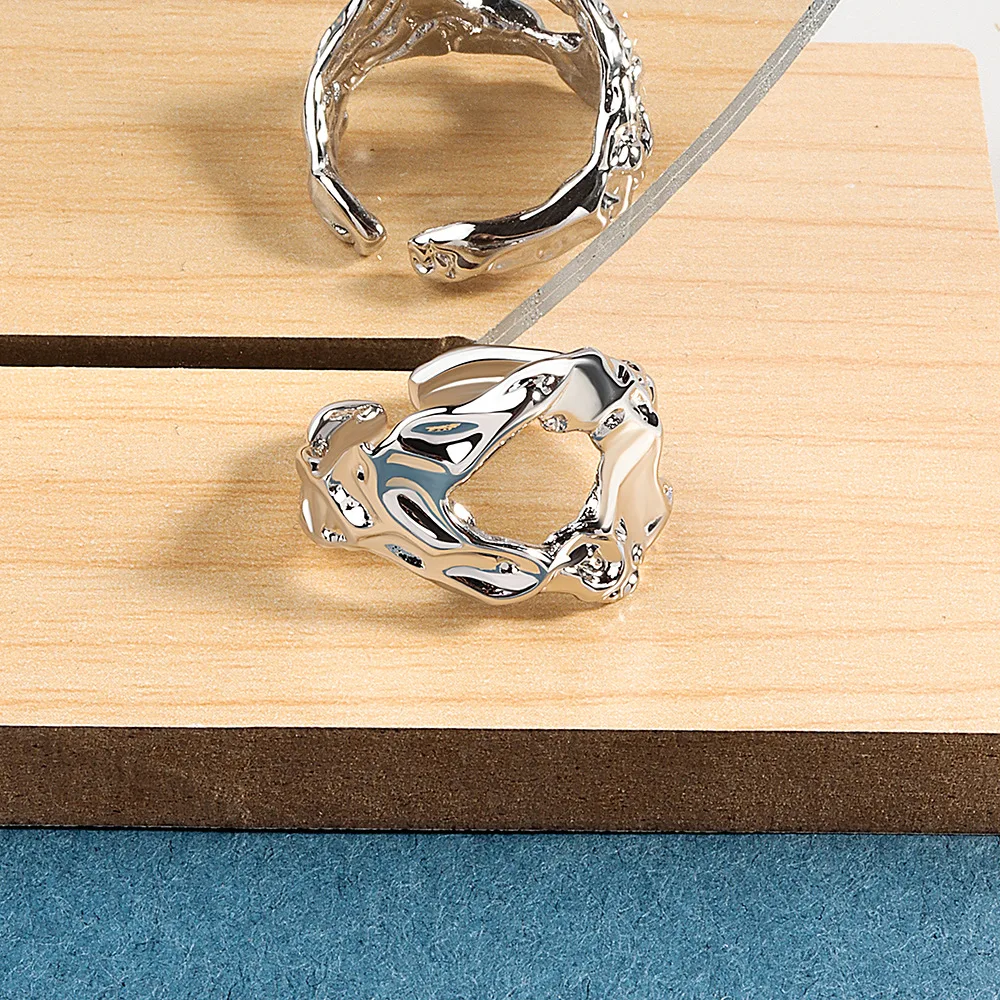 

Женское кольцо из оловянной фольги, серебристого цвета