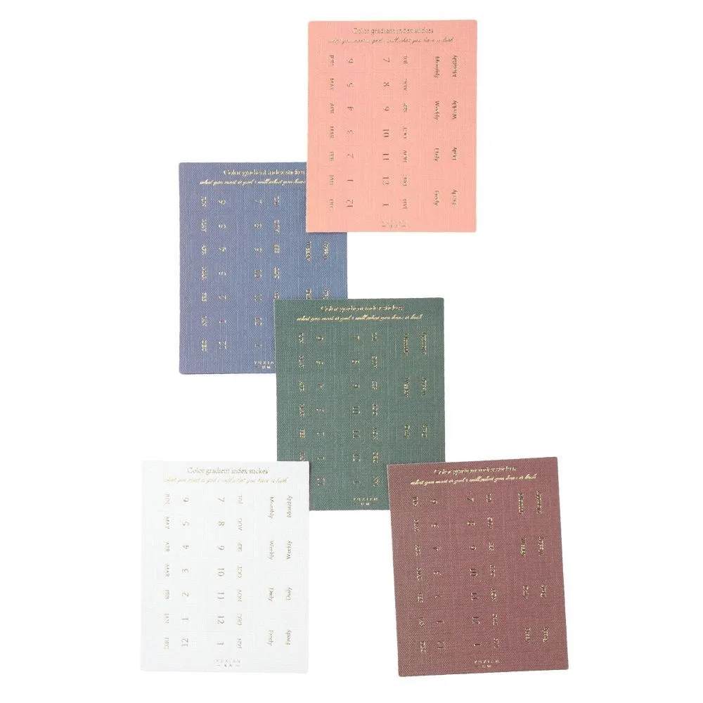 

10 Sheets 10 Sheets Notebook and Journal Gradient Stickers Planners Self Adhesive Sticky Notes