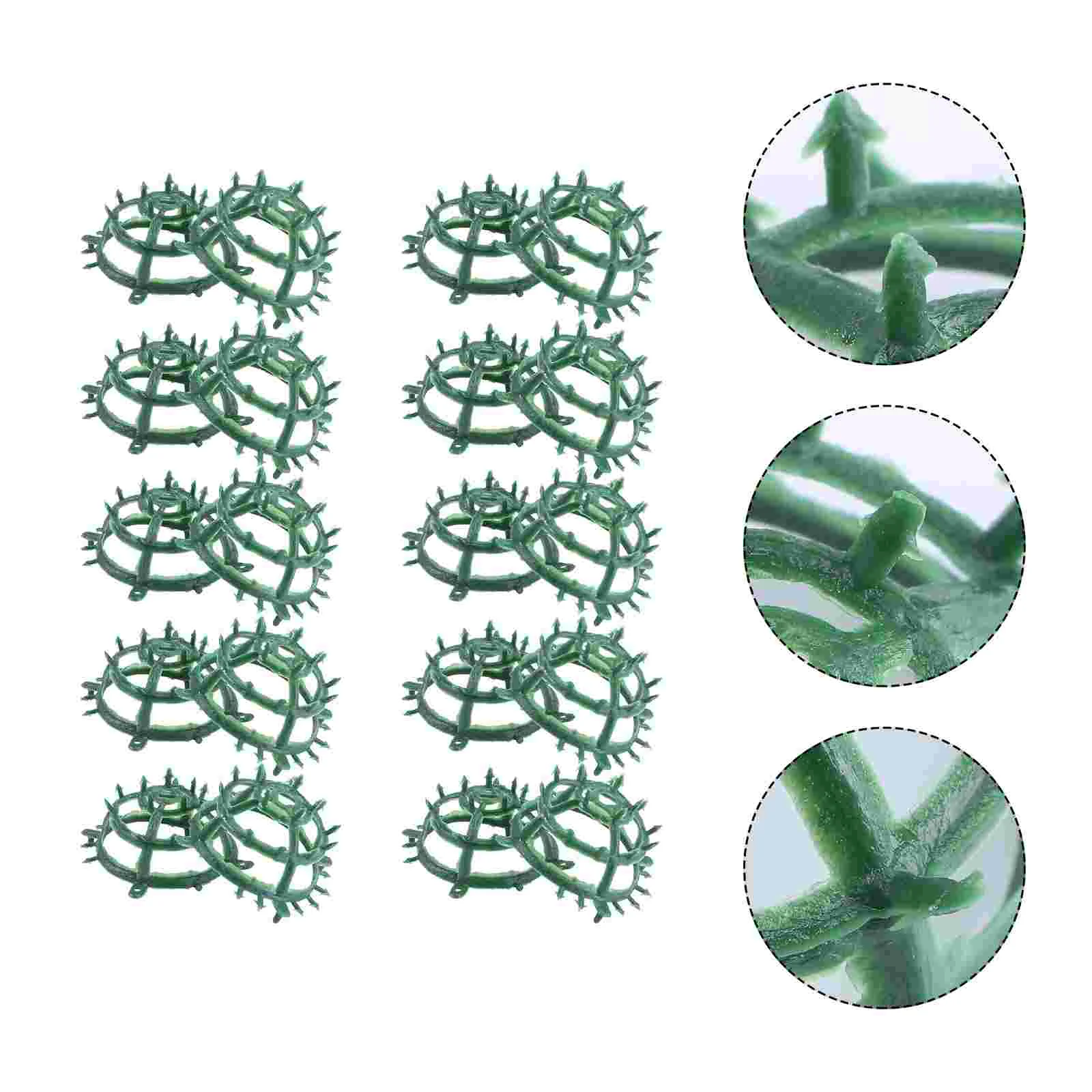 

20 Pcs Flower Arranging Cage Peonies Plants Flower Supplies Flower Fixed Tools Grass Shelf Fresh Flower Cage Round Frame