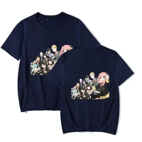 2022 summer spyxfamily anime printing t shirt oversized mens novelty fashion cartoon harajuku simple round loose casual wear