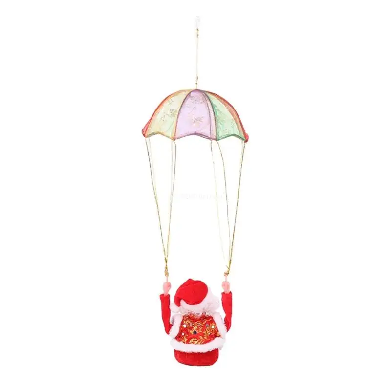 Парашютная игрушка для старика электрическая музыка Санта-Клаус рождественский