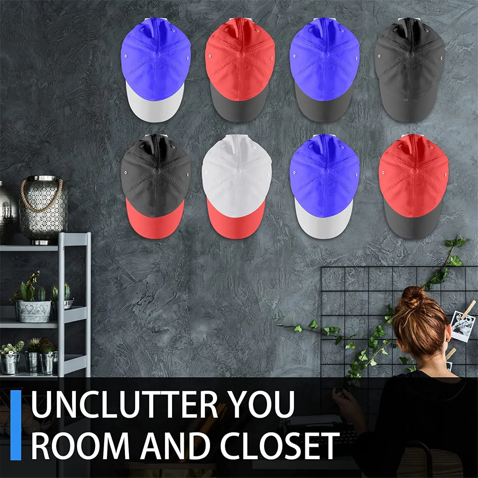 

Adhesive Hat Hooks Adhesive Hat Hooks Cap Holder Organizer For Wall Minimalist Hat Rack No Drilling Strong Hold Hat Hangers 10