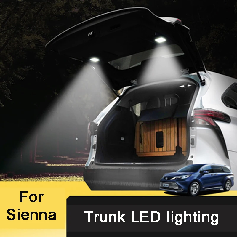 

Дополнительсветильник для багажника Toyota Sienna 2021 2022, светодиодная лампа для внутреннего освещения, освещение для чтения автомобиля, автомобильные аксессуары