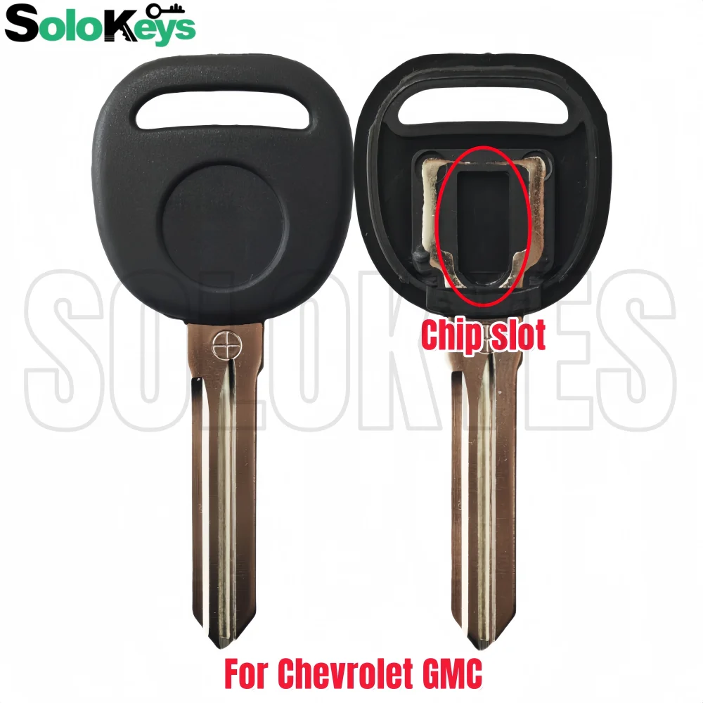 

10 шт./лот SOLOKEYS для Chevrolet для GMC автомобильный держатель чип полый необрезанный лезвие сменный корпус транспондера ключа