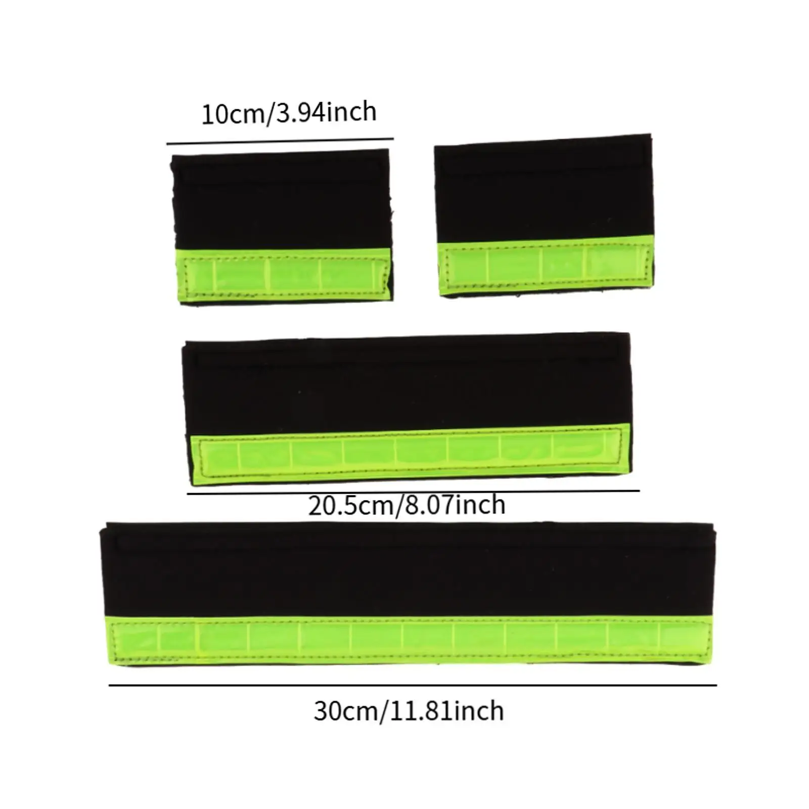 4 шт. защитный чехол для носовой полосы с подкладкой лошади и светоотражающими