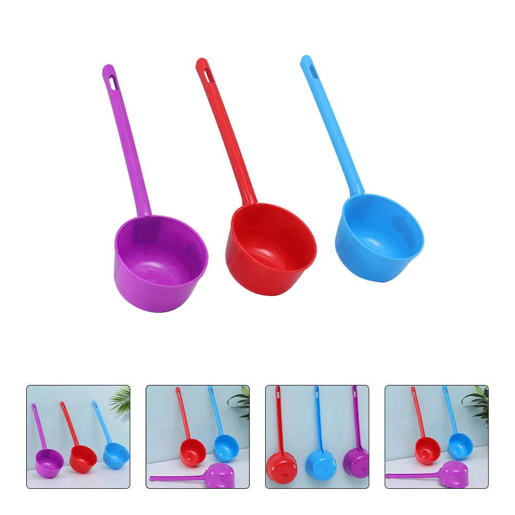 

3 PCS Plastic Water Ladle Japanese Shampoo Plastic Water Scoop Bath Rinse Cup Spoon Commercial Baby Tub Water Scoop Ladle