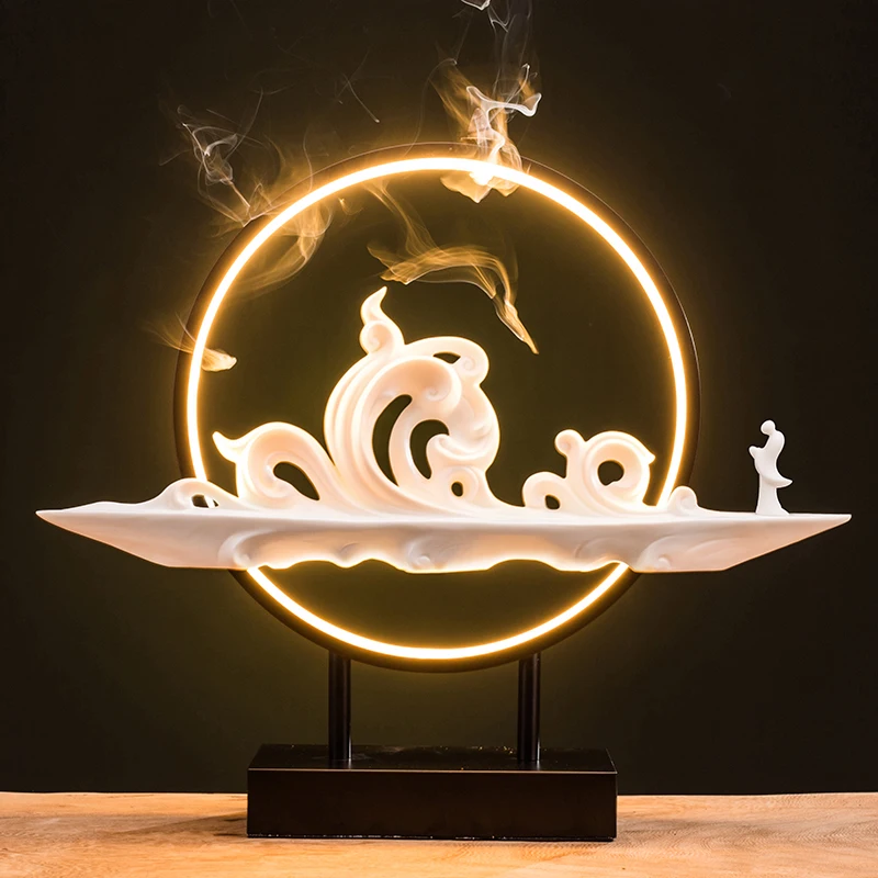 

Decor Candl Holder Candlee Vessel Electric Backflow Waterfall Smoke Brumetherapy Shishaer Candlee Sticks Humidifier Room Decor
