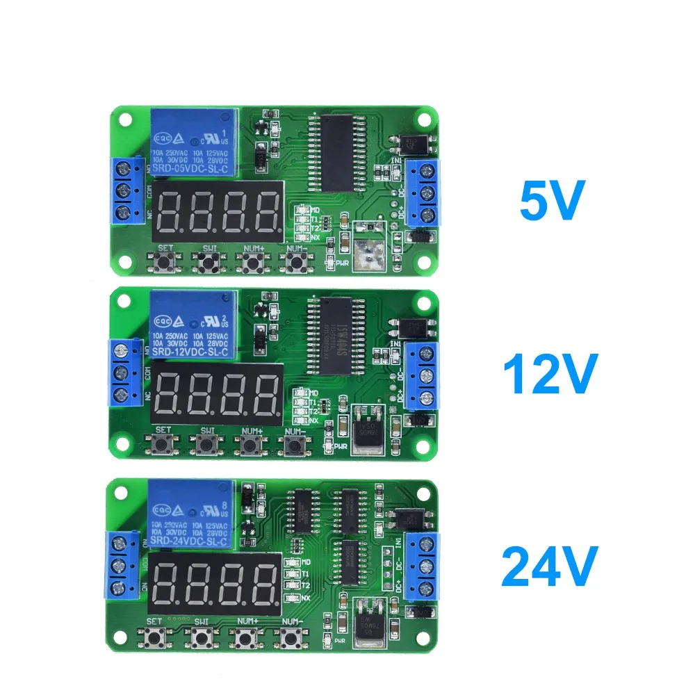 

CE030 DC 5V 12V 24V Многофункциональное реле задержки времени переключатель включения/выключения PLC модуль