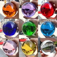 multicolor 80mm3 15inch k9 crystal solid ball glass sphere healing magic photography props lensball feng shui home decor