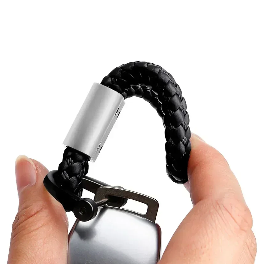 Автомобильная плетеная веревка металлические подарки кольца для ключей Mitsubishi