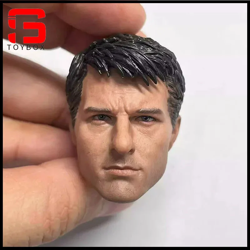 

1/6 Scale Tom Cruise Normal Head Sculpture Carving Model Fit 12'' Male Soldier Action Figure Body Dolls