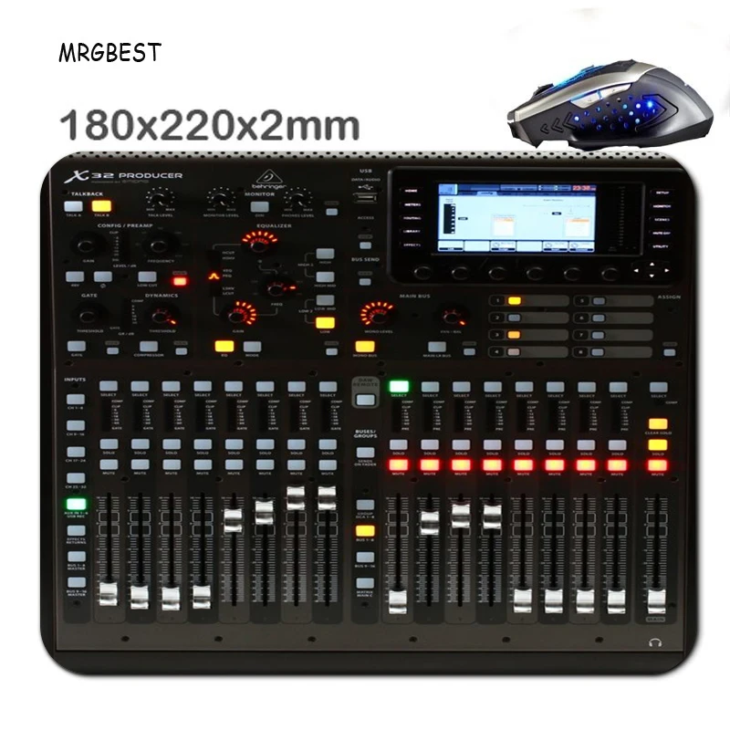 

Cool Mat Behringer X32 Producer Small Mouse Pad Mixing-Console Gaming Cheap Gamer Computer Keyboard Mouse Set Office Accessories