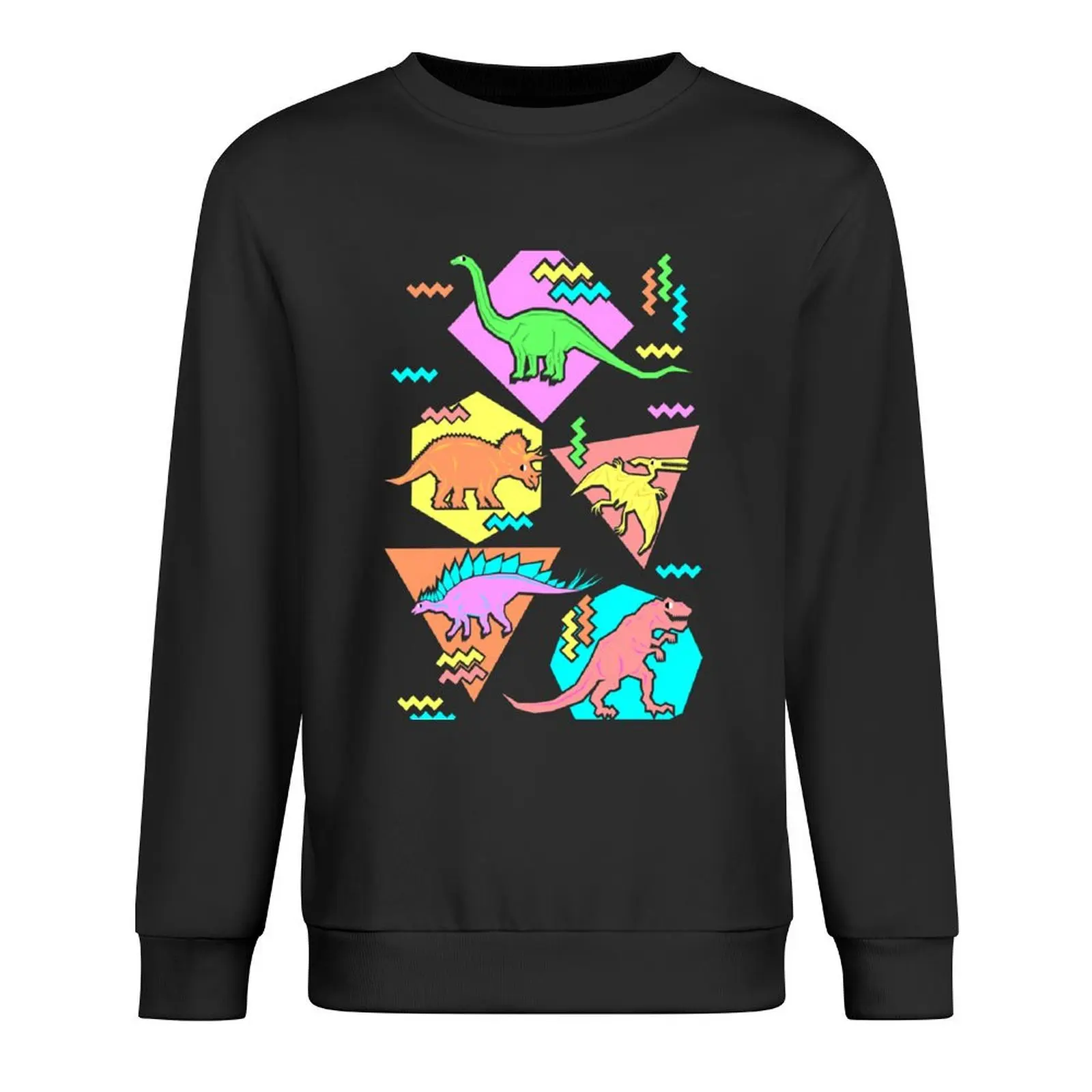 Свитшот Nineties с рисунком динозавров Мужская одежда мужская свитшоты оверсайз