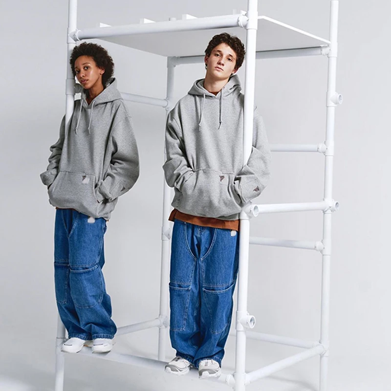 New Arrival Co Branded Jeans Japanese CityBoy Wide Leg Hanging Loose Workwear Pants for Men