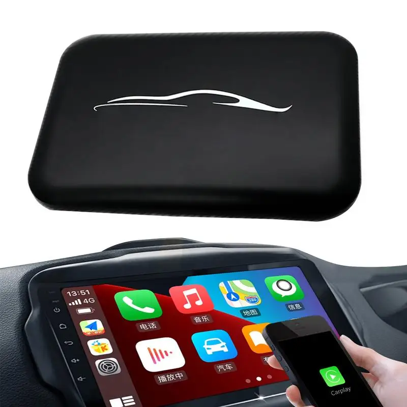 

Беспроводной Автомобильный плеер для Apple, автомобильный портативный мультимедийный плеер с поддержкой Bluetooth, динамик Mirror Link Airplay