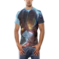 2022 new 3d printing marvel iron man pepper t shirt mens womens short sleeve oversized breathable loose summer casual