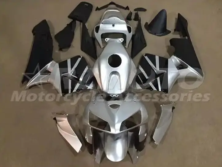 

Новый комплект обтекателей для мотоцикла ABS Подходит для HONDA CBR600RR F5 2005 2006 05 06 Комплект кузова серебристо-черный
