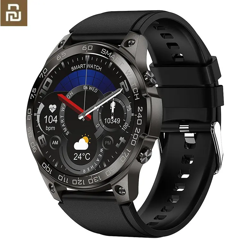 

YOUPIN DM50 NFC Smart Watch Men 2023 Screen Bluetooth Call Smartwatch IP68 Waterproof 400Mah Battery 1.43 Inch Hebrew