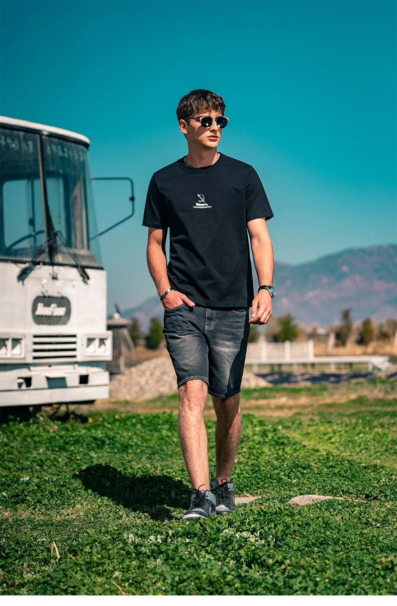 

Новинка лета 6004, модная брендовая креативная футболка с графическим принтом и коротким рукавом