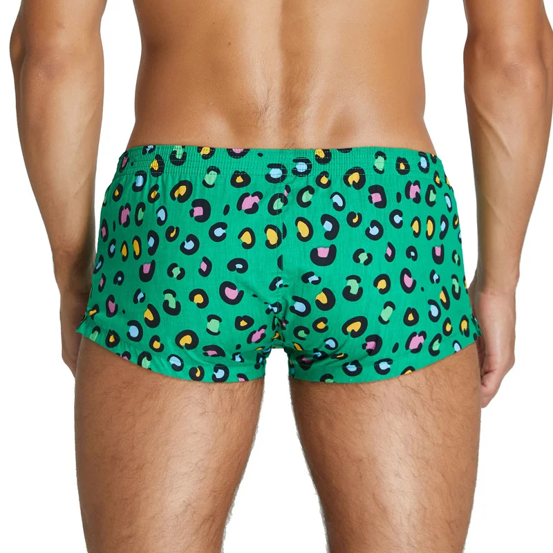 FYXLJJ Cotton Boxers Printed Men's Underwear Boxer Shorts Arrow Panties Mens Casual Homewear Sleep Bottoms Underpants Men Pajama