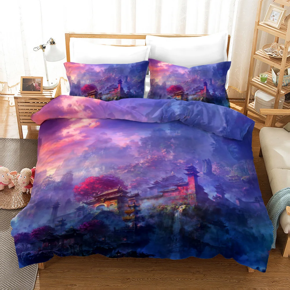 

Oil Painting Bedding Set Van Gogh Starry Night Print Duvet Cover Microfiber Quilt Cover Queen King Full Twin For Kids Women Boy