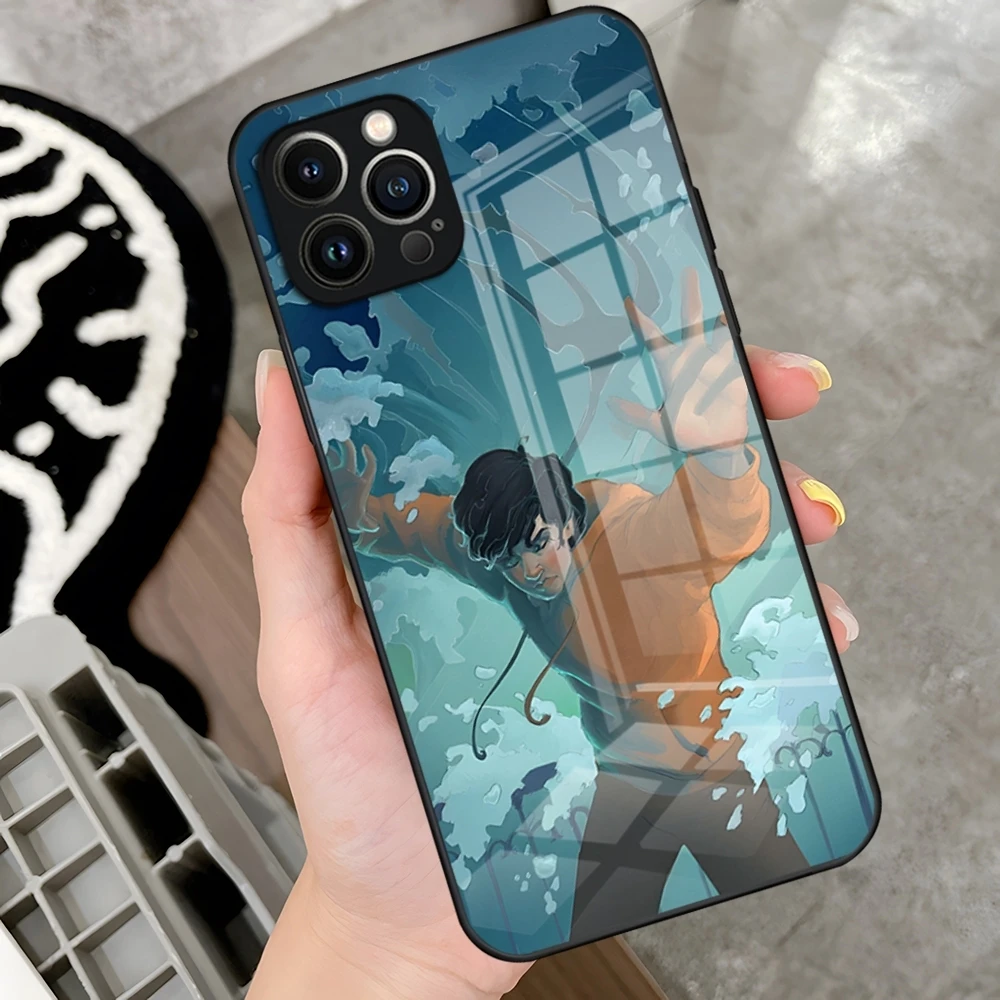 Чехол для телефона P-Percy Jackson с мультяшным рисунком IPhone 16 15 14 Pro 11 13 12 Mini XS XR Max 6 8 7 Plus SE