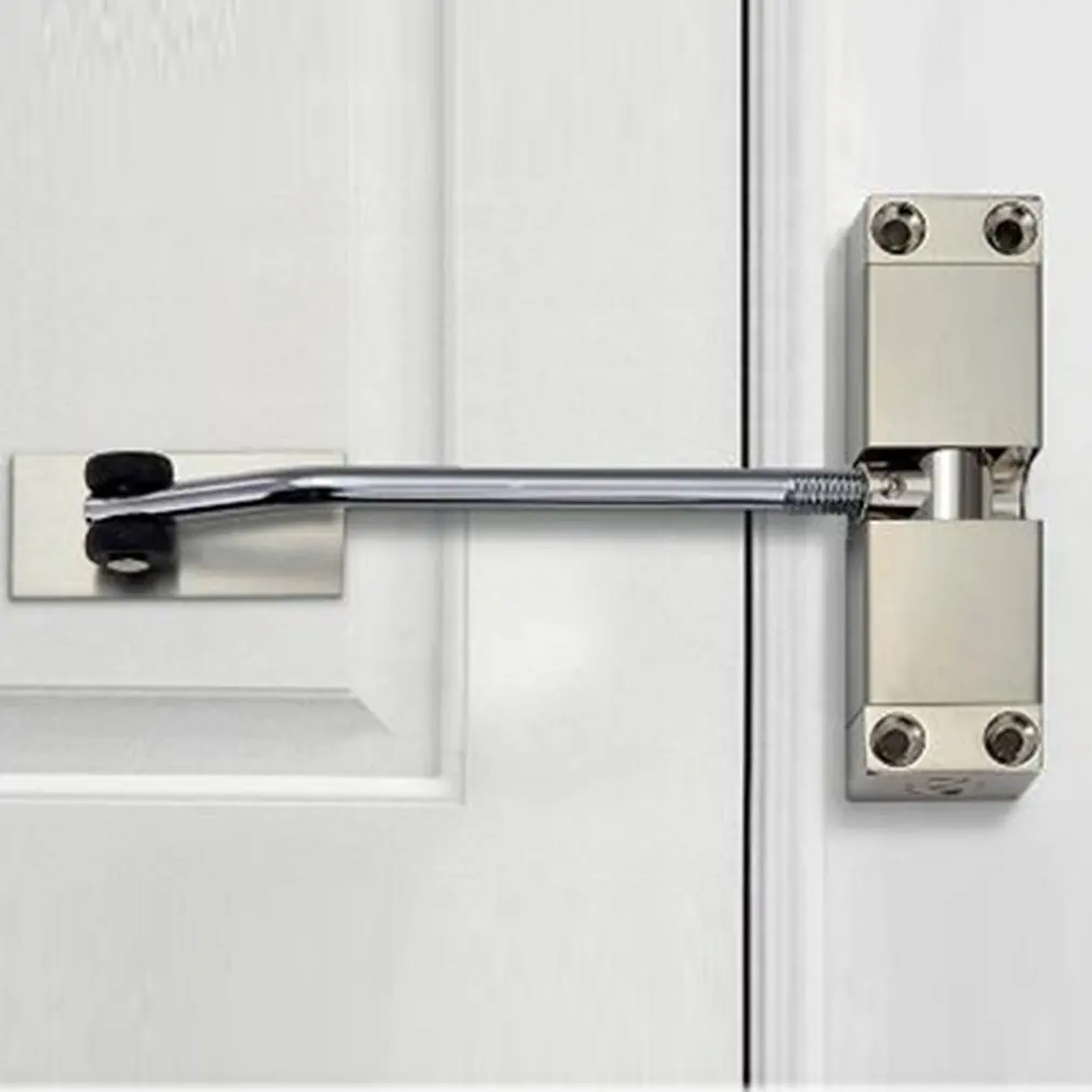 

1Set Door Closer Stainless Steel Automatic Spring Door Closing Device Can Adjust The Door Closing Device Furniture Door Hardware
