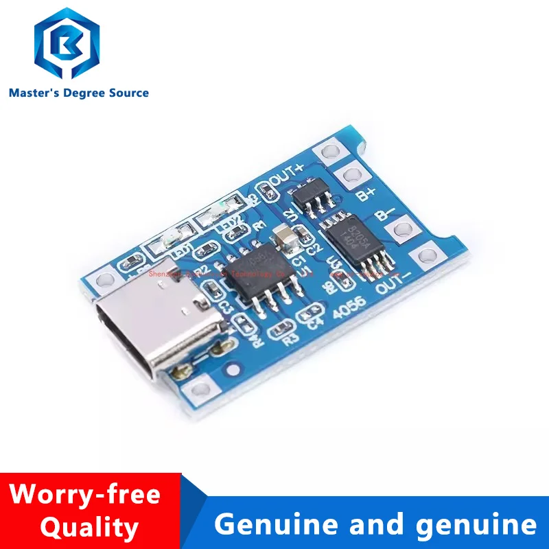 Зарядный Модуль TP4056 Type-C 1A зарядная плата для литиевой батареи USB-интерфейс защита