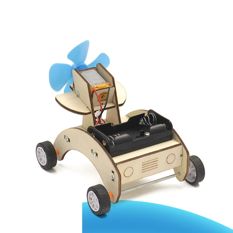 

Children's DIY Handmade Technology Small Production Wind Car Material Package Self-assembled Aerodynamic Car Model