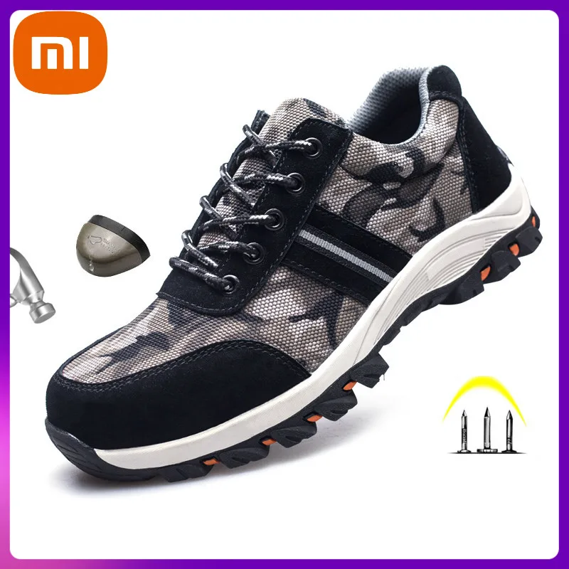 

Xiaomi Safety Shoes Men Indestructible Boots Steel Toe Safety Shoes Puncture-Proof Sneakers Boots Comfortable Women Safety Boot