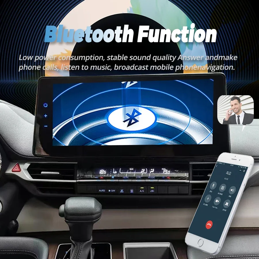 12 3 icnh для Toyota Sienna 2021 2023 Android автомобильный экран аудио радио мультимедийный плеер