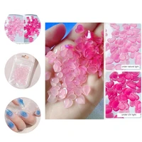 50pcsset decorative glitter solid love heart jewelry nail drills for manicure for girl nail ornament nail accessories