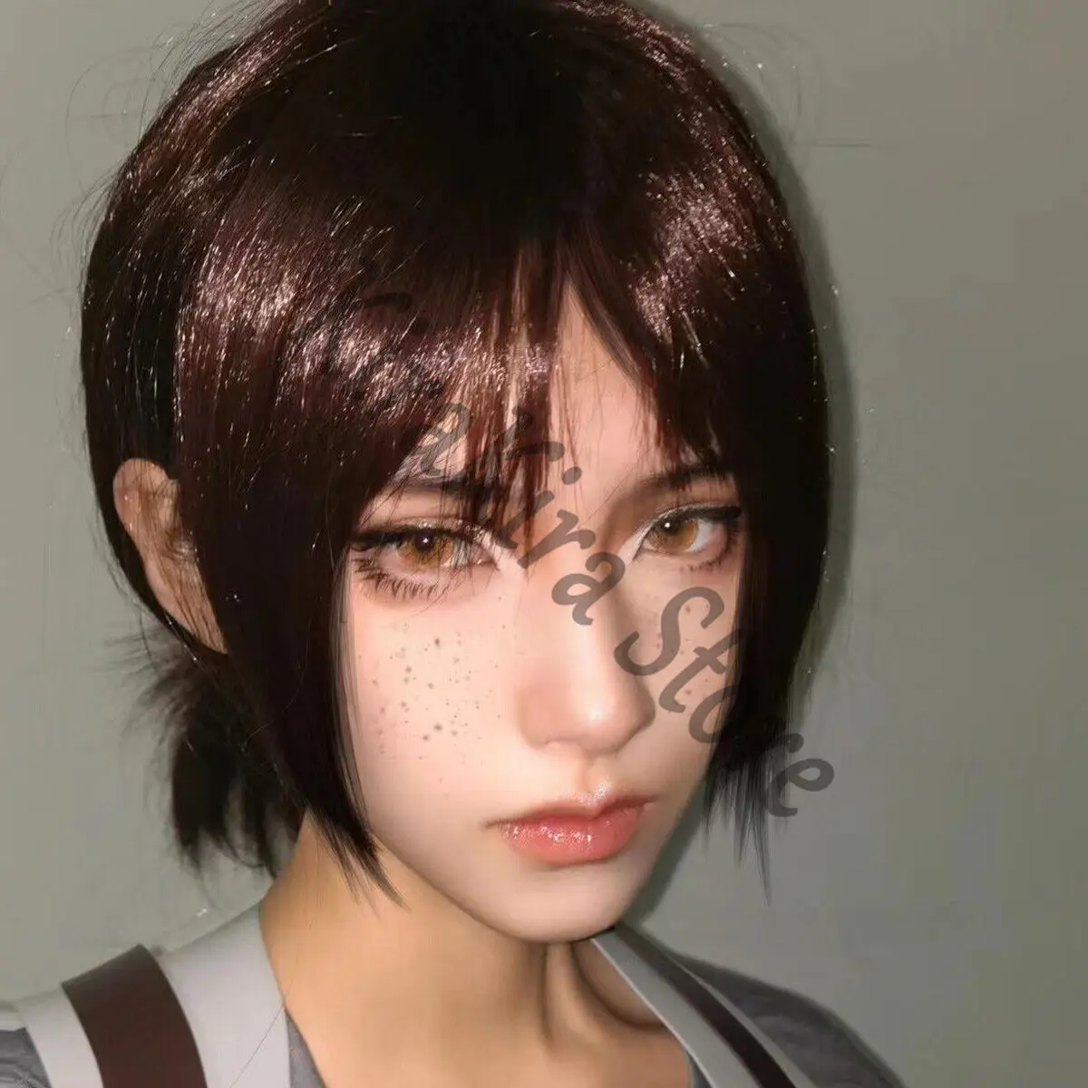 Атака Титанов Косплей Имир Шиньон Аниме Высокотемпературная проволока Парик