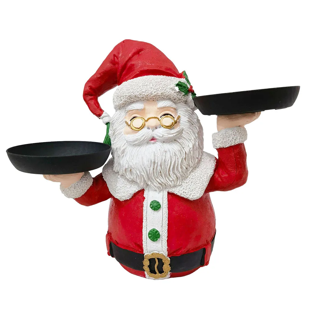 Игрушки из смолы украшения поднос Санта-Клауса подставка для закусок в виде